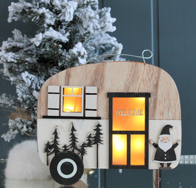 Lykt,Campingvogn med Led lys.