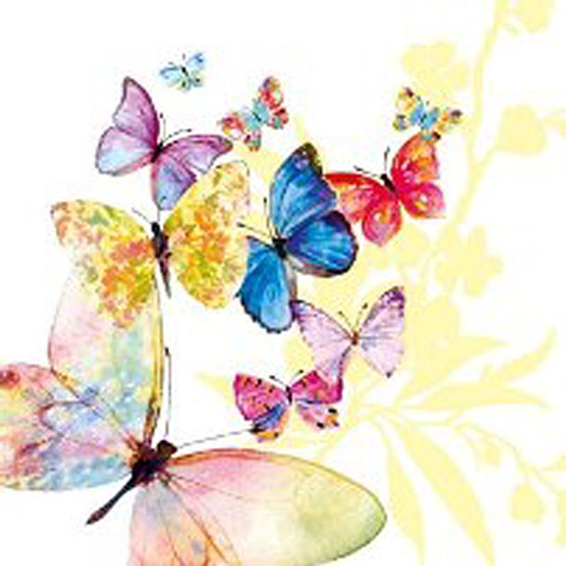 Lunsj serviett. Flying magic white.