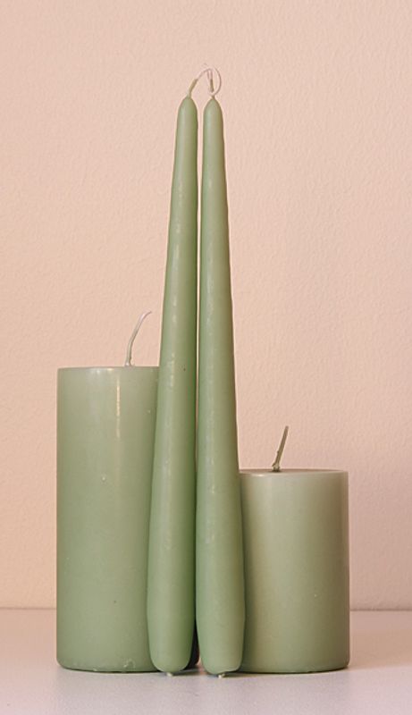 Kubbelys, Lys grønn 7 x 10 cm, fra Diederich.