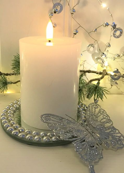 Hovedbilde Led-kubbelys, Luca, hvitt. ...