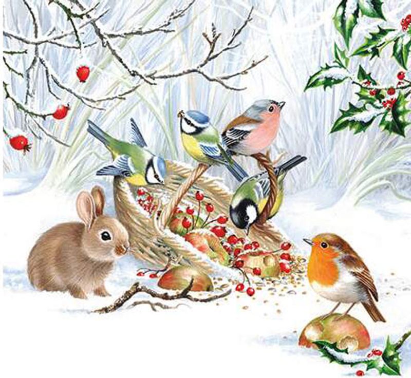 Kaffe serviett, Winter Treat, fra Ambiente.