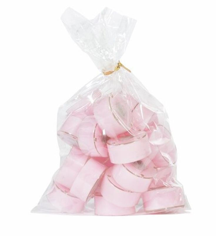 Telys Baby Rosa, i plastkopp, 20 stk..